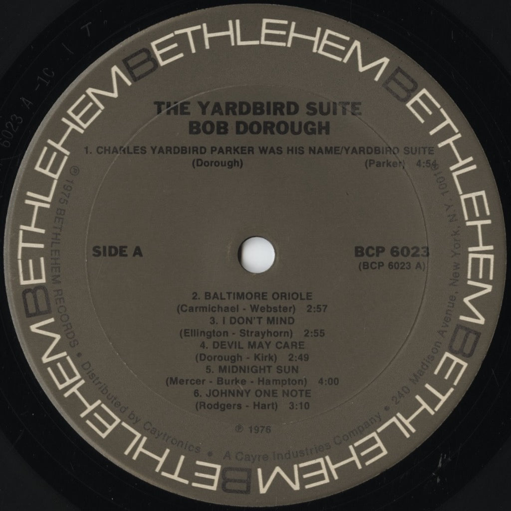 Bob Dorough – Yardbird Suite (BCP-6023) LP 1976 US Bethlehem | 中古LP