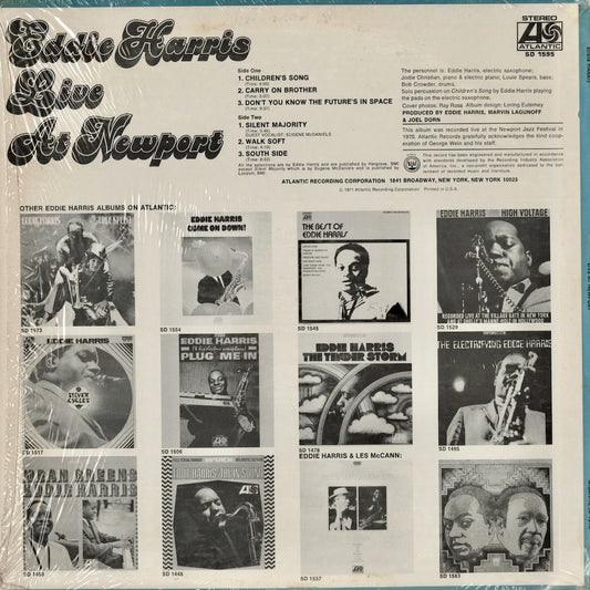 Eddie Harris – Live At Newport (SD 1595) LP 1971 US Atlantic|中古LP