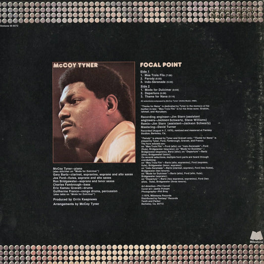 McCoy Tyner - Focal Point (M-9072) 1976 US Milestone|中古LP