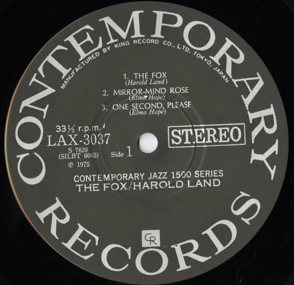 Harold Land - The Fox (LAX 3037) 1975 JPN Contemporary|中古LP