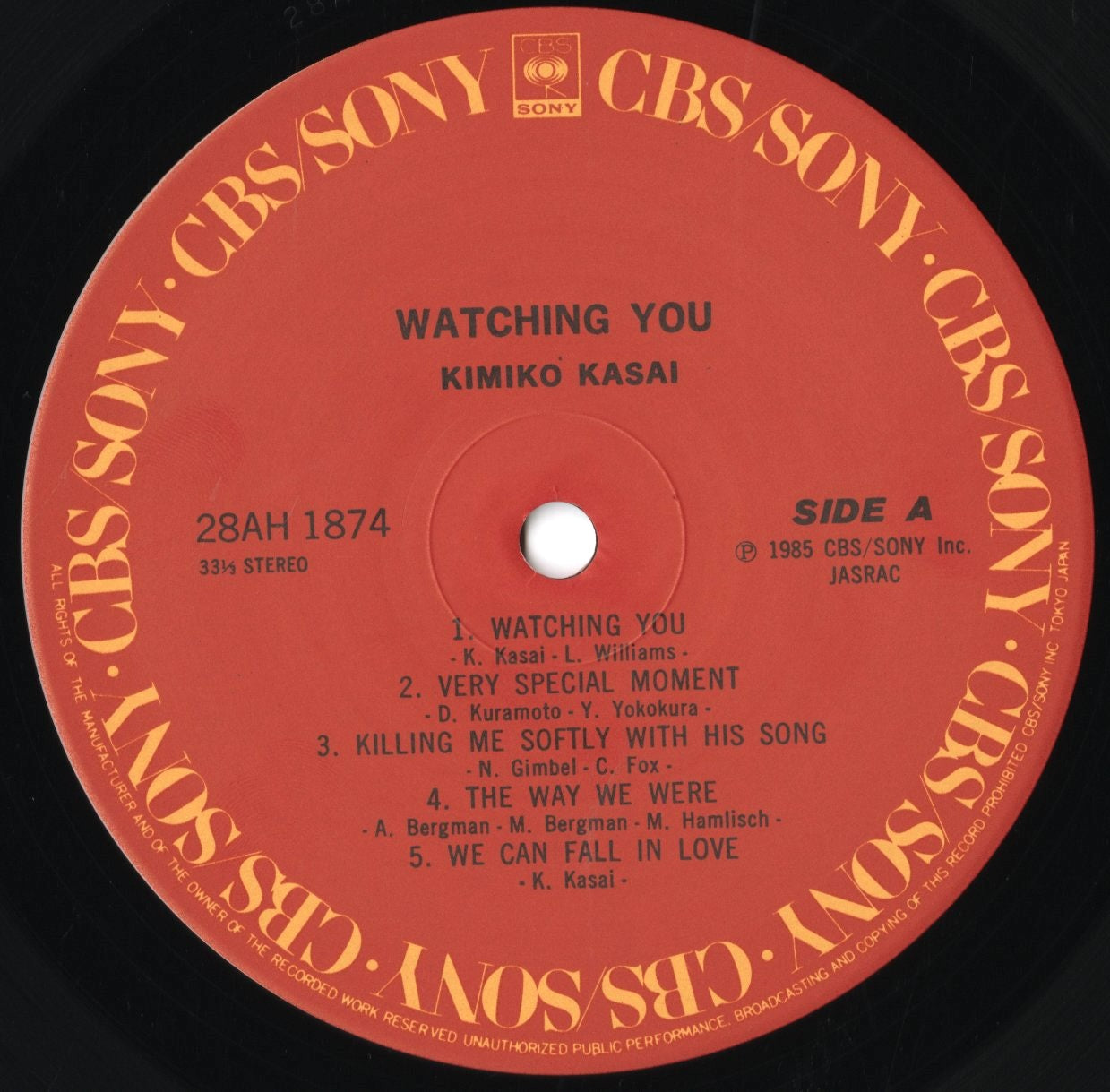 Kimiko Kasai / 笠井紀美子 / Watching You (28AH 1874)