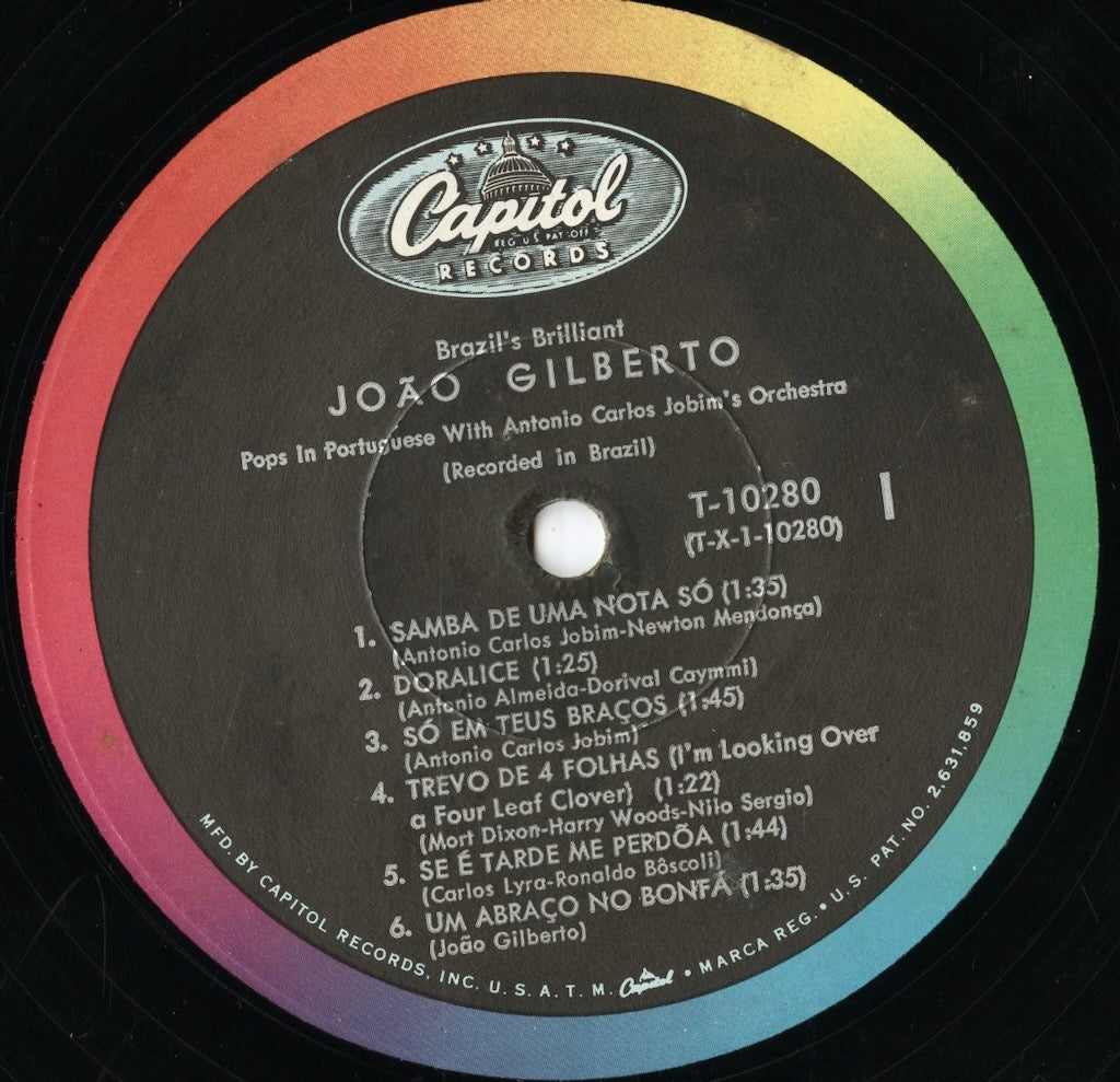 Joao Gilberto - Brazil's Brilliant (T10280) LP 1960 US Capitol|中古LP