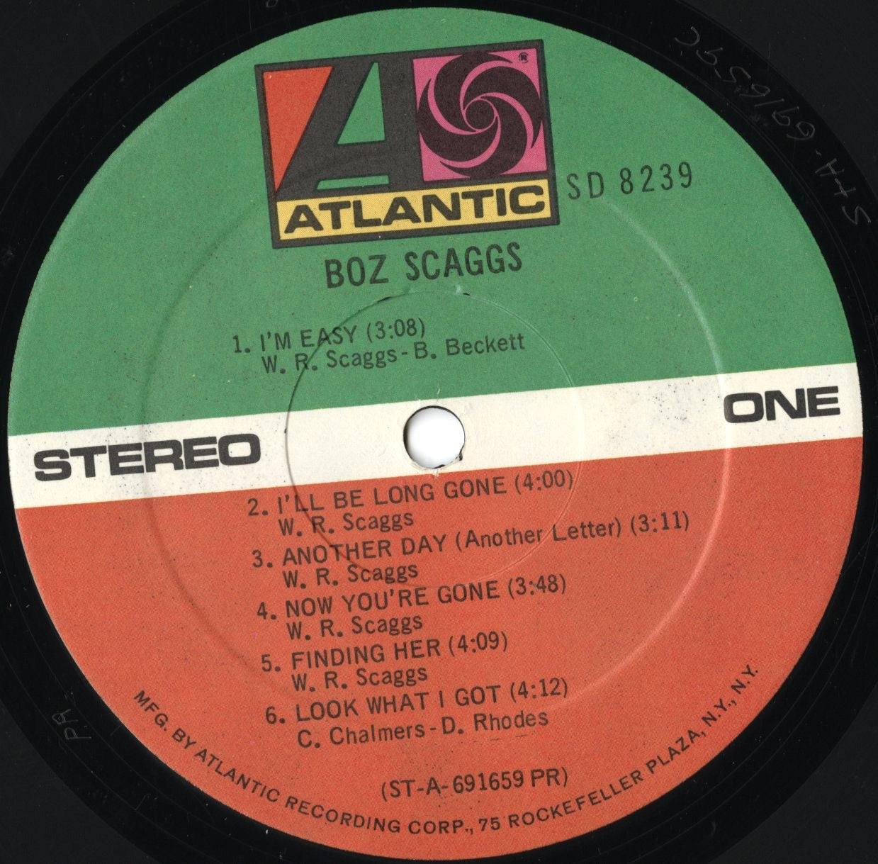 Boz Scaggs / ボズ・スキャッグス / Boz Scaggs (SD 8239)