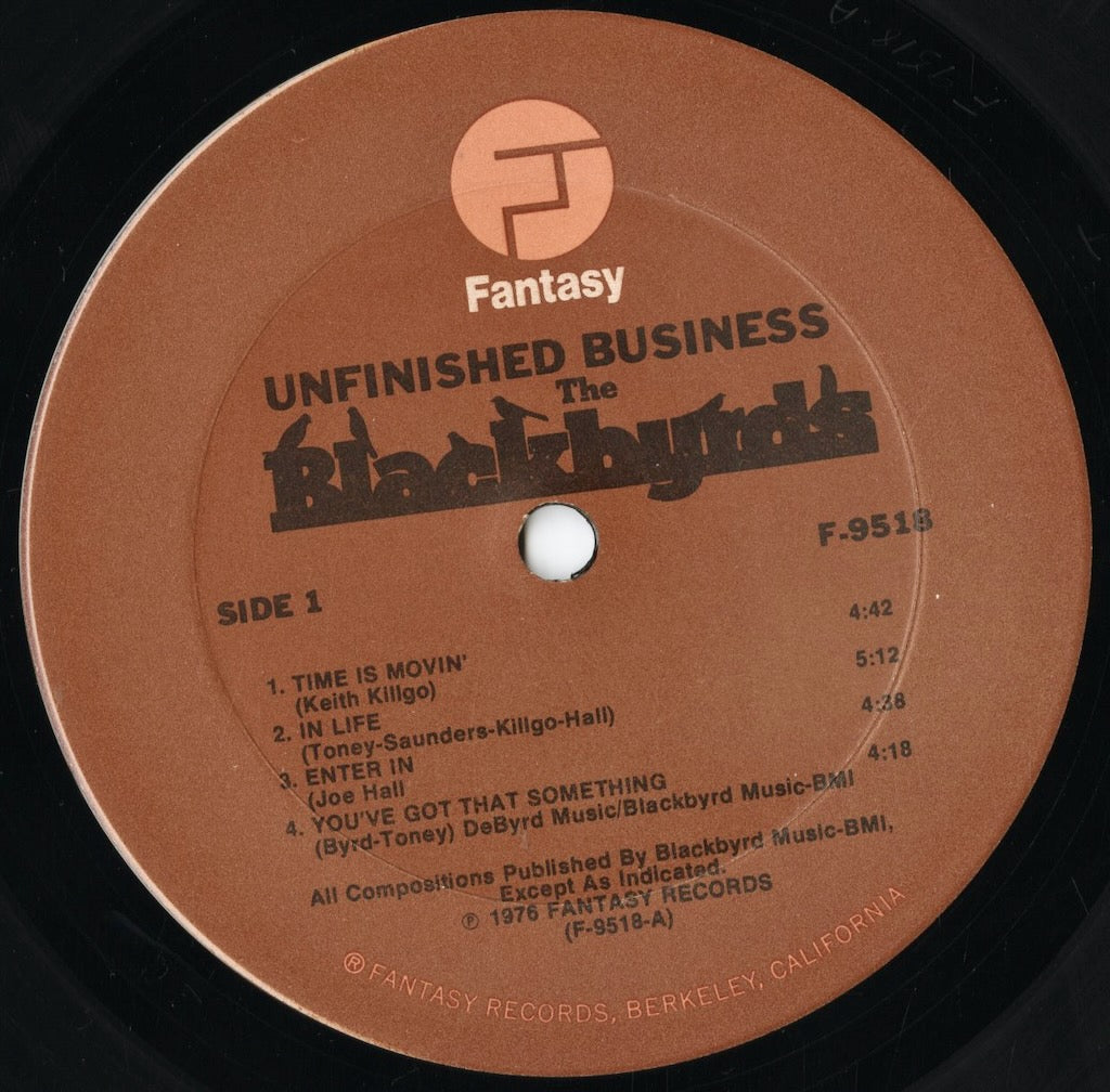 Blackbyrds - Unfinished Business (F-9518) LP 1976 US Fantasy|中古LP