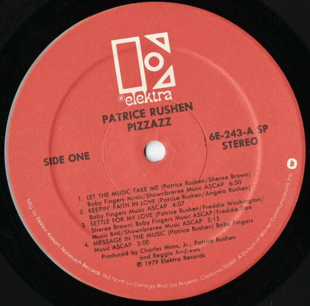 Patrice Rushen - Pizzazz (6E-243) LP 1979 US Elektra|中古LP
