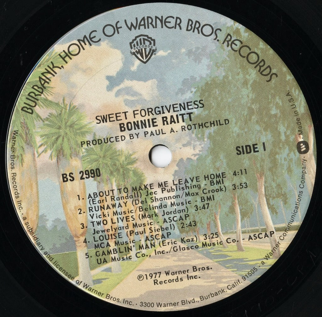 Bonnie Raitt / ボニー・レイット / Sweet Forgiveness (BS2990)