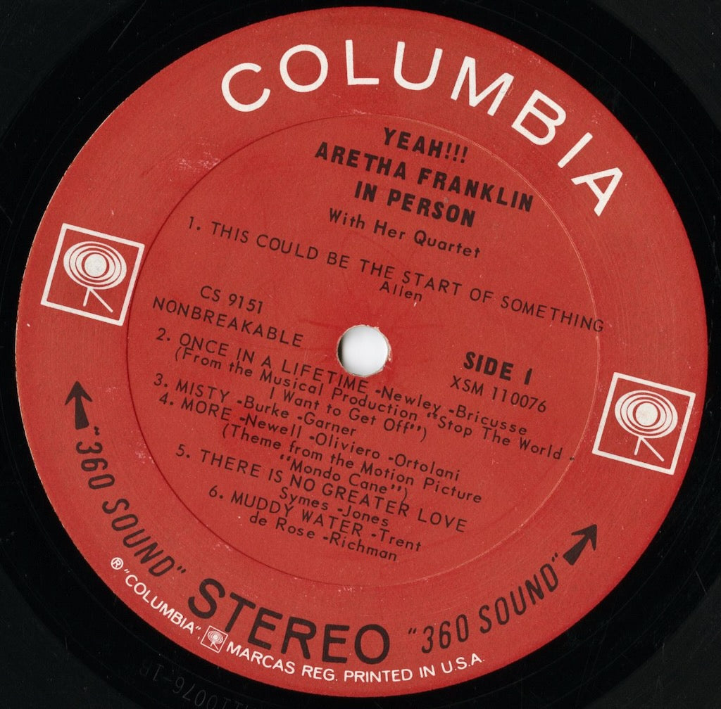 Aretha Franklin / アレサ・フランクリン / Yeah!!! (CS 9151)