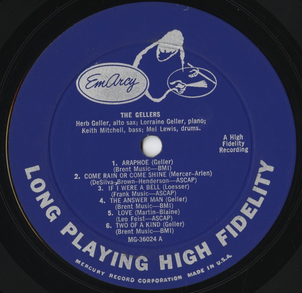 Herb Geller - The Gellers (MG-36024) 1955 US EmArcy|中古LP