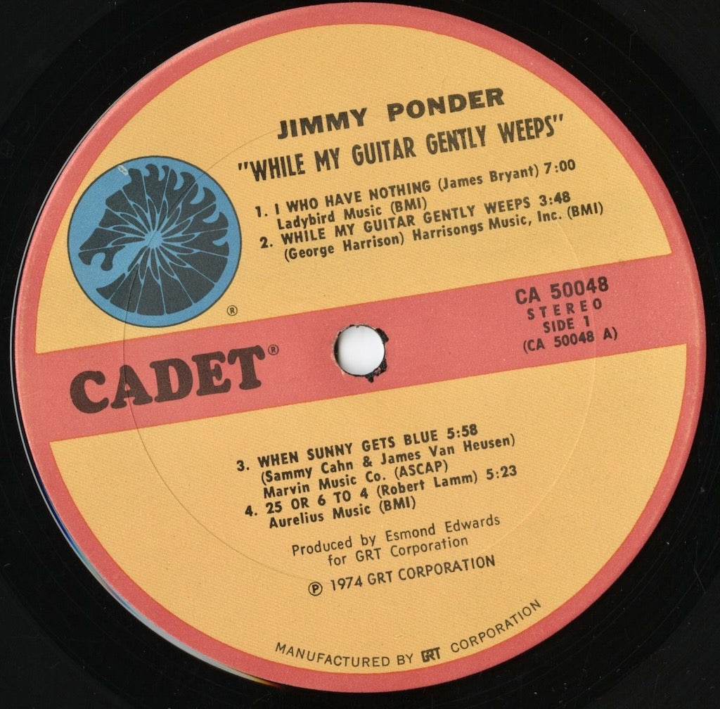 Jimmy Ponder / ジミー・ポンダー / While My Guitar Gently Weeps (CA 50048)