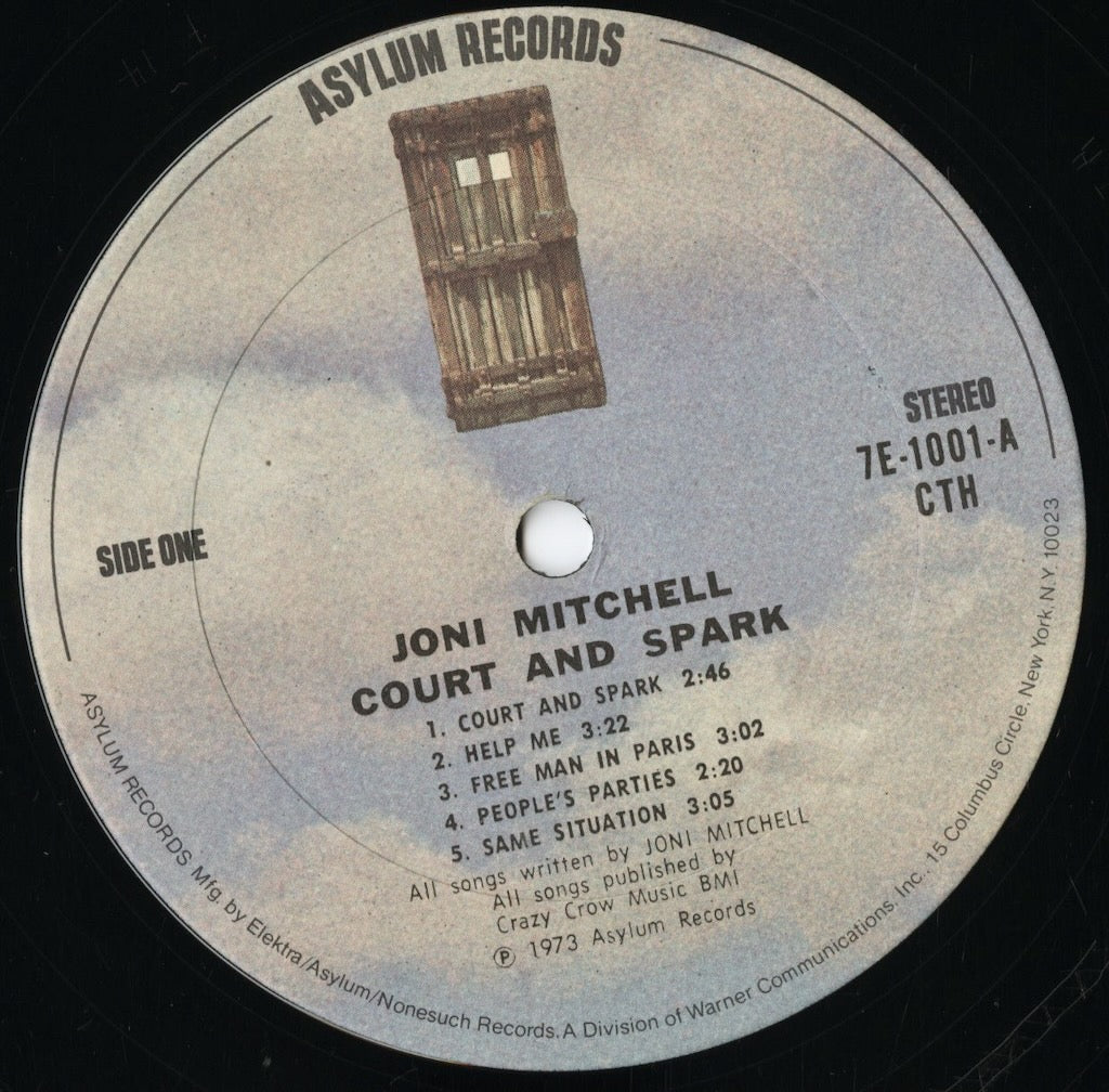 Joni Mitchell - Court And Spark (7E 1001) LP 1973 US Asylum|中古LP