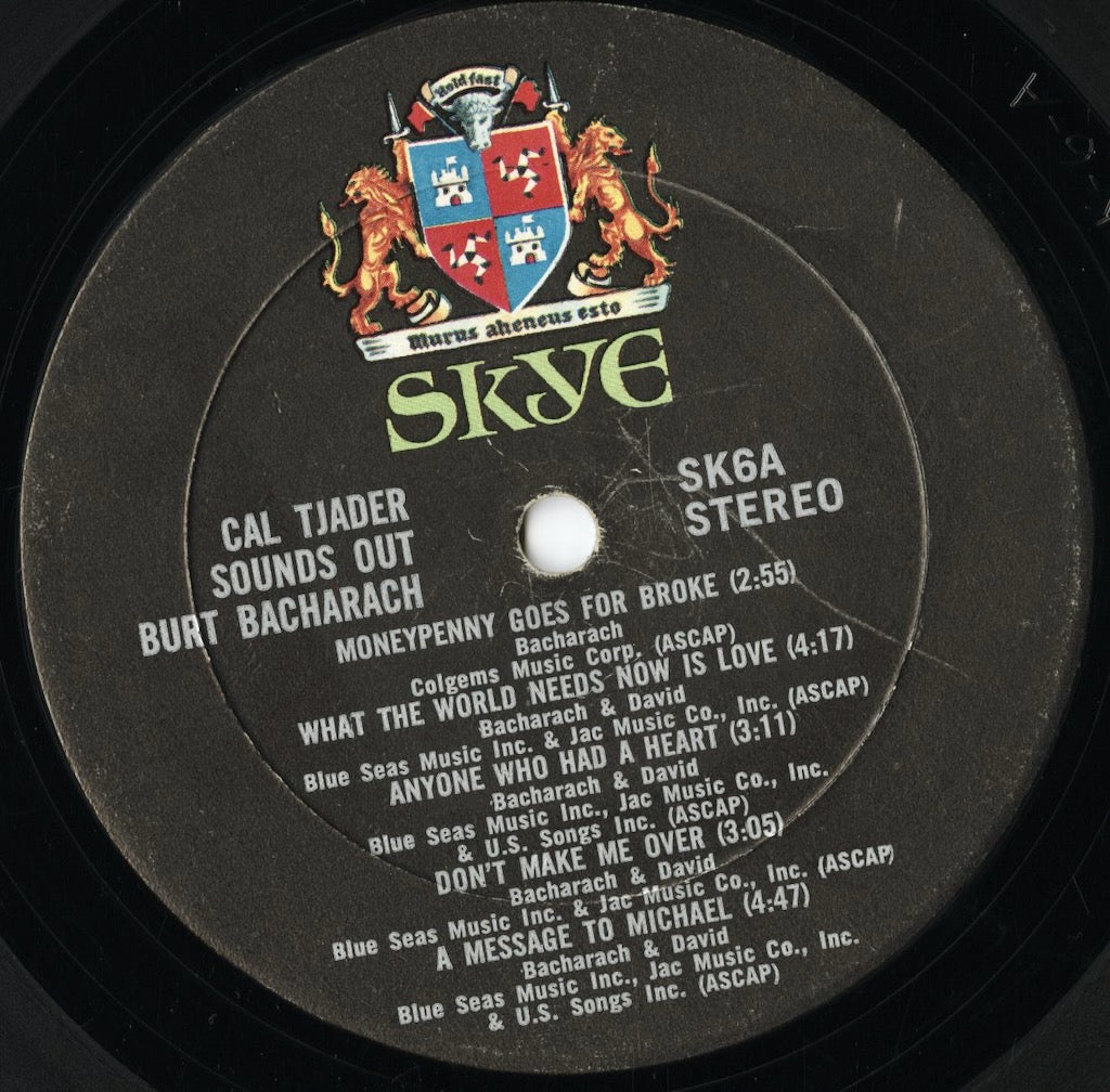 Cal Tjader / カル・ジェイダー / Cal Tjader Sounds Out Burt Bacharach (SK-6)