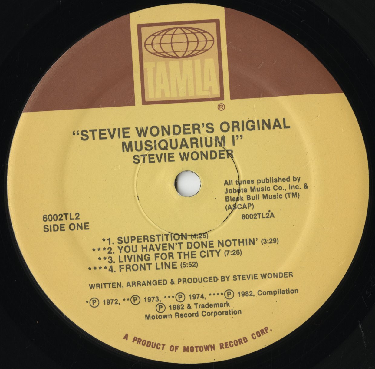 Stevie Wonder - Original Musiquarium (T6002)|2LP 1982 US Tamla|中古LP