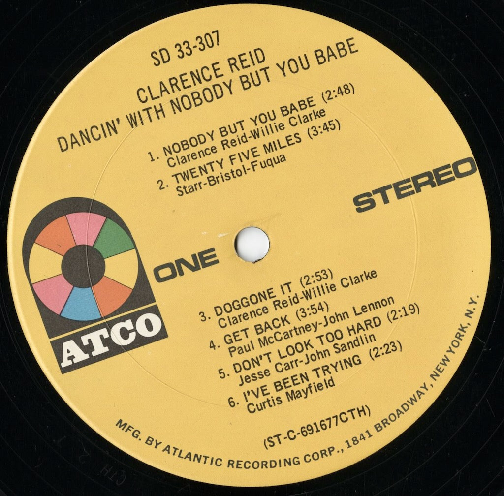 Clarence Reid / クラレンス・リード / Dancin' With Nobody But You Babe (SD 33-307)