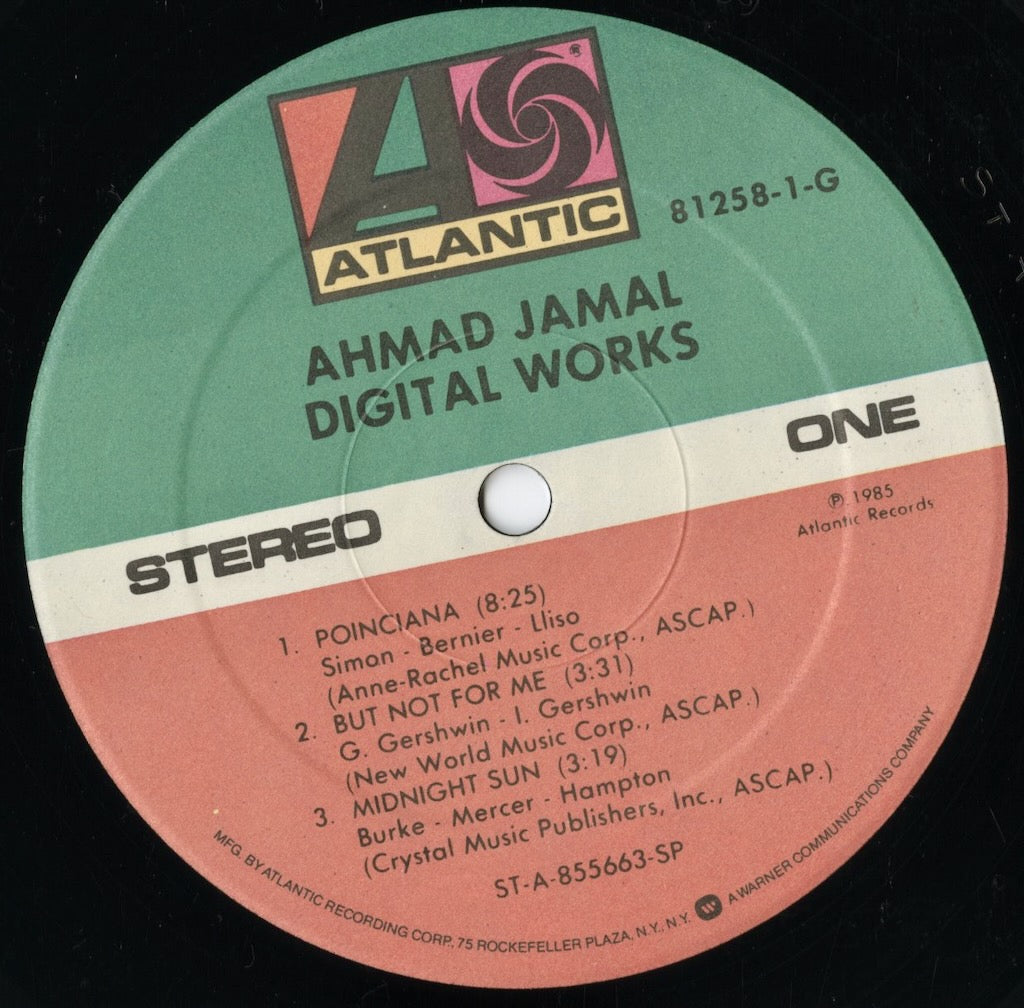 Ahmad Jamal - Digital Works (81258-1-G) 2LP 1985 US Atlantic|中古LP