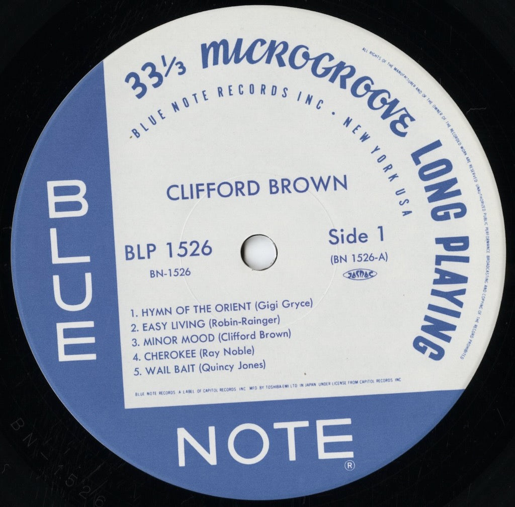 Clifford Brown - Memorial Album (BN 1526) LP 1994 JPN Blue Note|中古LP