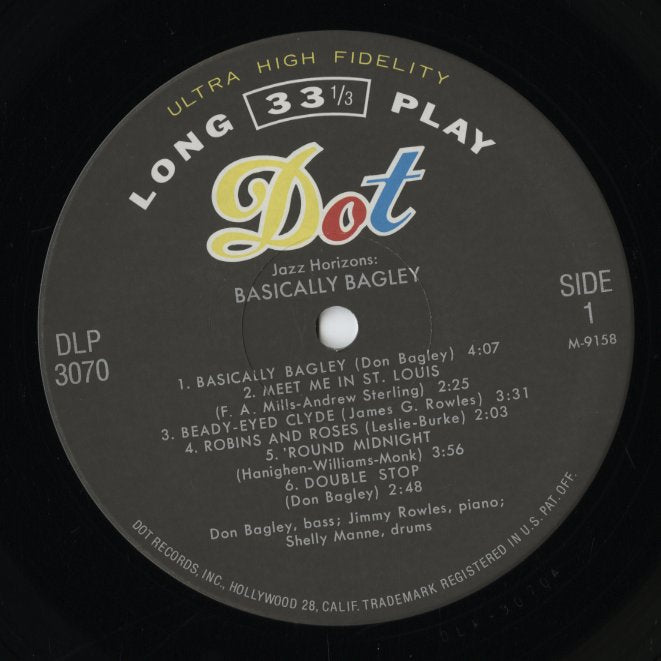 Don Bagley / ドン・バグレー / Basically Bagley (MVJJ-30017)
