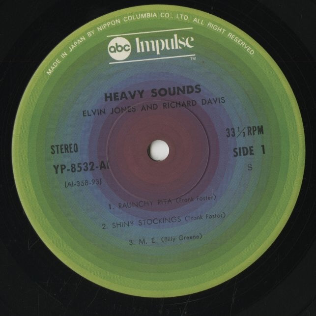 Elvin Jones - Richard Davis / エルヴィン・ジョーンズ リチャード・デイヴィス / Heavy Sounds (YP-8532-AI)
