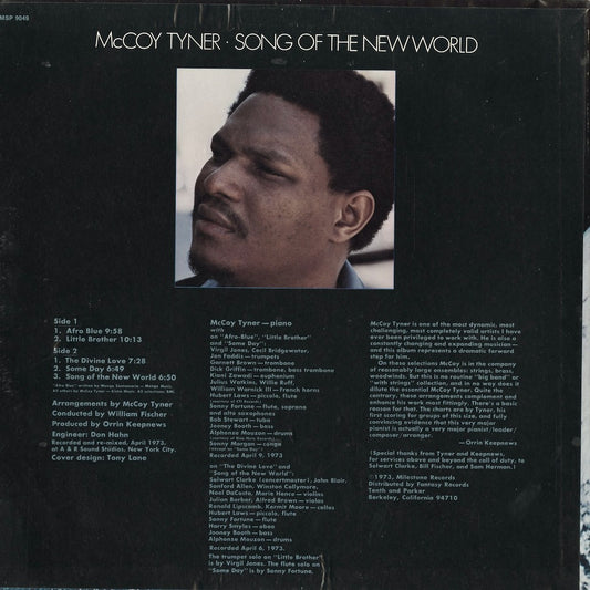 McCoy Tyner - Song Of The New World (MSP9049) 1973 US Milestone|中古LP