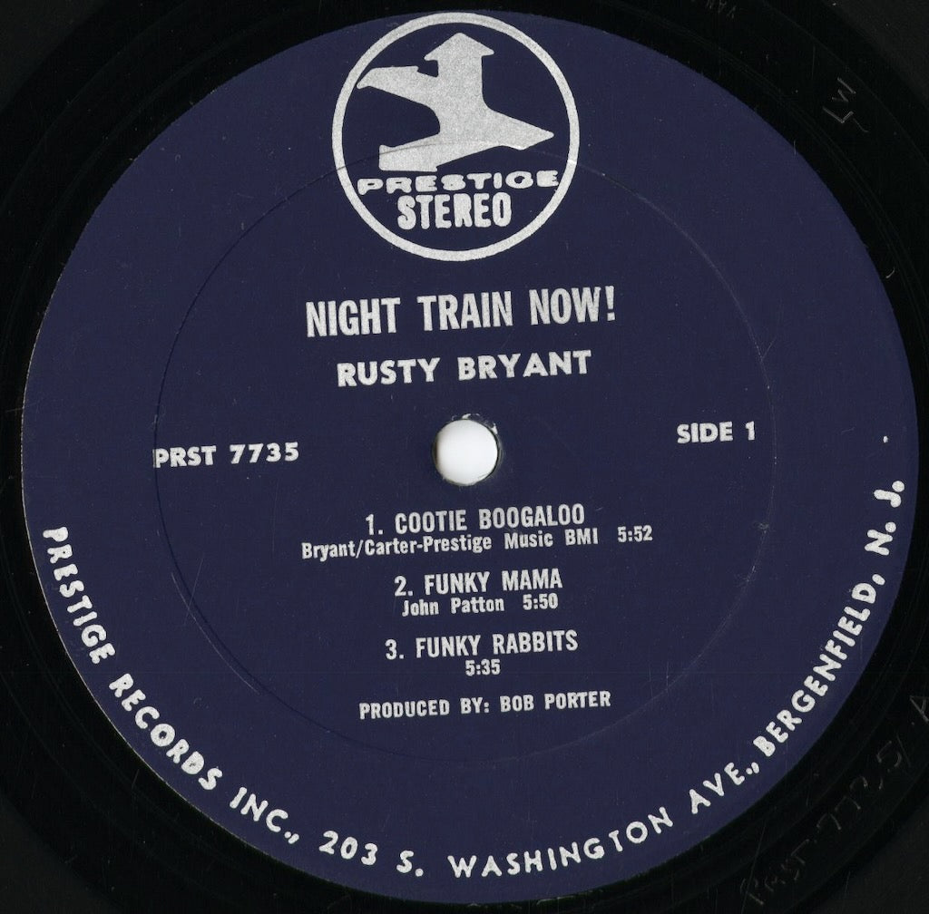 Rusty Bryant – Night Train Now! (PRST-7735) 1969 US Prestige|中古LP