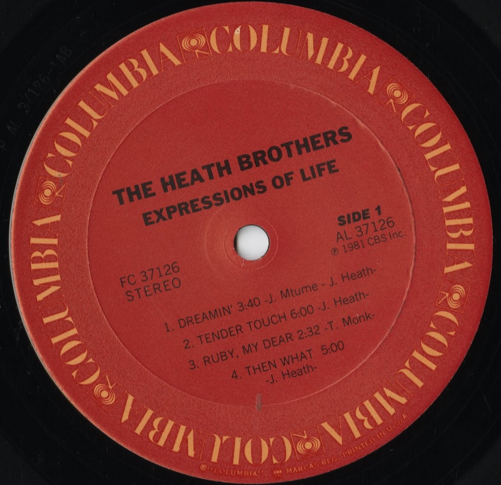 Heath Brothers – Expressions Of Life (FC 37126) LP 1981 US Columbia|中古LP