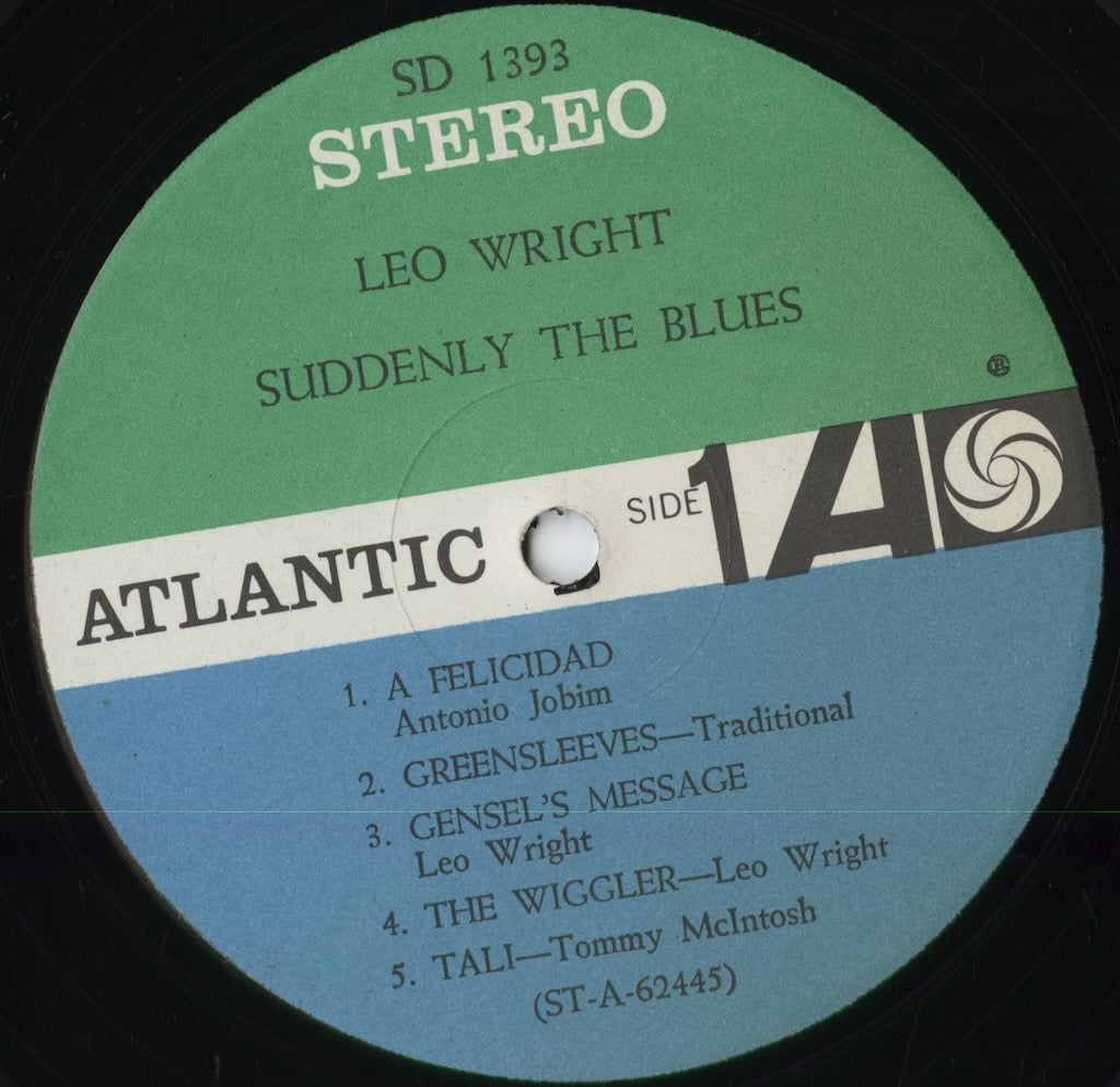 Leo Wright - Suddenly The Blues (SD 1393) 1962 US Atlantic|中古LP