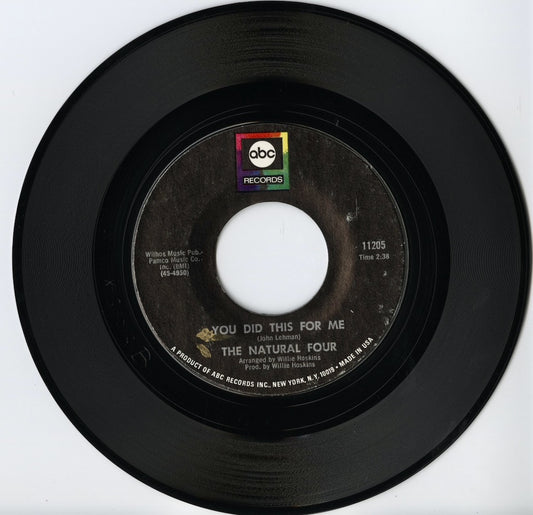 Natural Four / ナチュラル・フォー / Why Should We Stop Now -7” (11205)