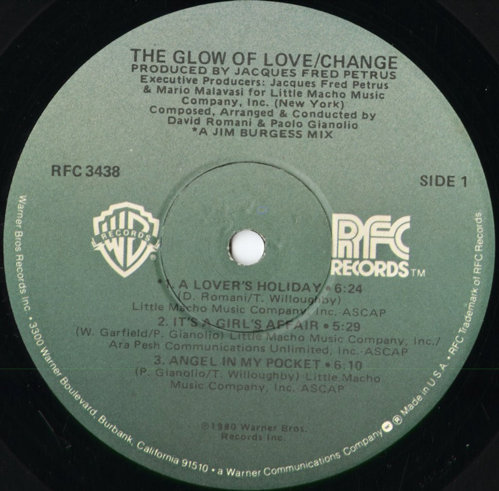 Change - The Glow Of Love (RFC 3438) 1980 US Warner/RFC|中古LP