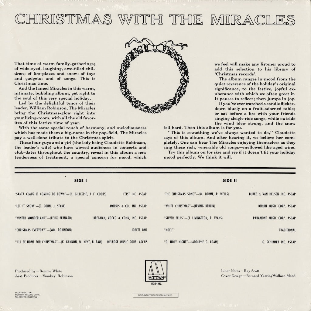 The Miracles / ミラクルズ / Christmas With The Miracles (5254ML)