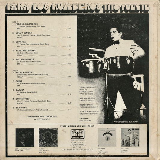 Tito Puente / ティト・プエンテ / Para Los Rumberos (CLP-1301)