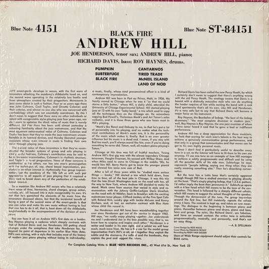 Andrew Hill / アンドリュー・ヒル / Black Fire (BST-84151)