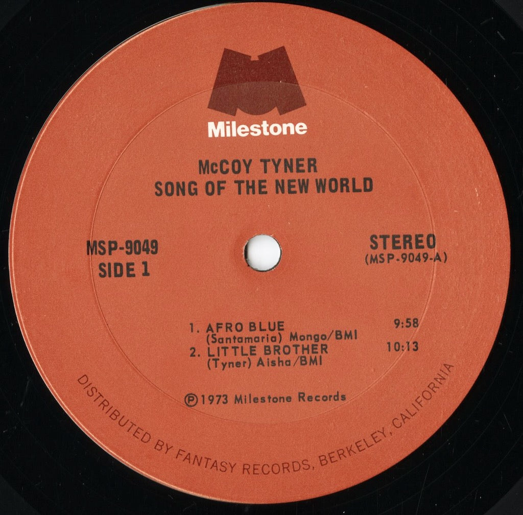 McCoy Tyner - Song Of The New World (MSP9049) 1973 US Milestone|中古LP