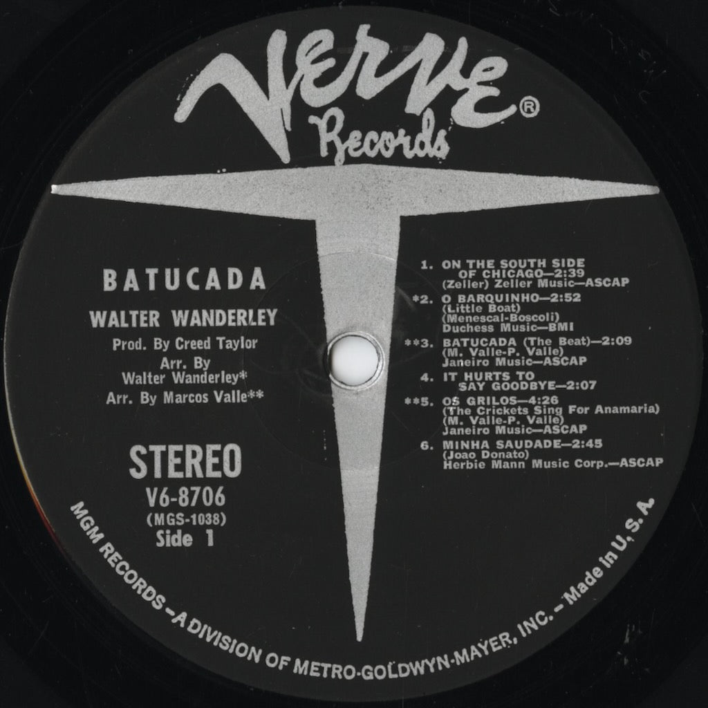 Walter Wanderley – Batucada (V6-8706) LP 1967 US Verve-MGM | 中古LP