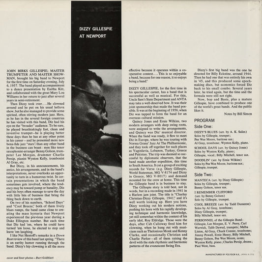Dizzy Gillespie / ディジー・ガレスピー / At Newport (MV 4021)