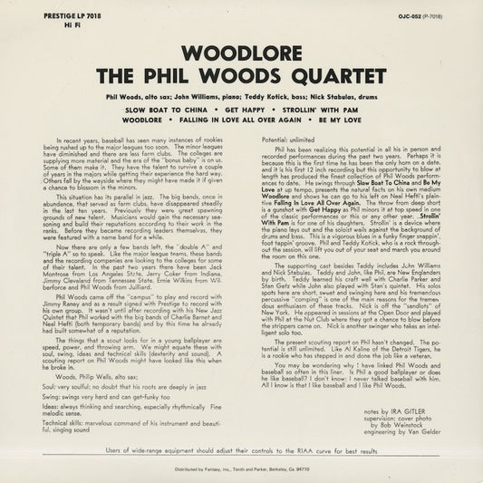 Phil Woods / フィル・ウッズ / Woodlore (OJC-052)