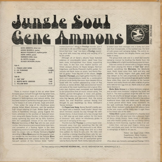 Gene Ammons / ジーン・アモンズ / Jungle Soul (PRST 7552)