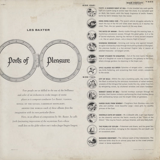 Les Baxter / レス・バクスター / Ports Of Pleasure (T-868)