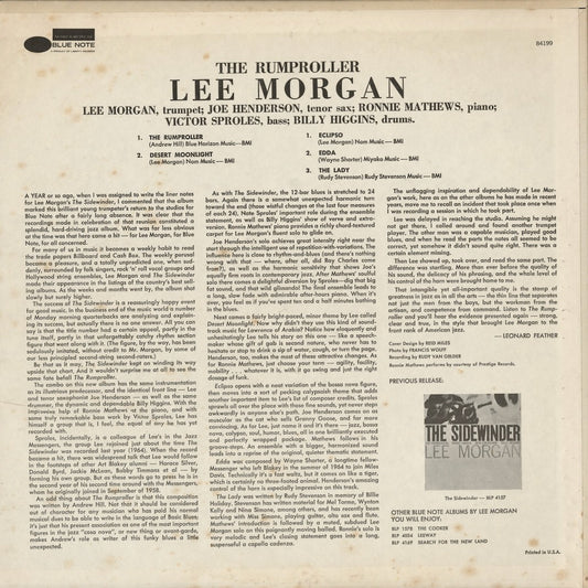 Lee Morgan - The Rumproller (BST-84199) 1972 US Blue Note|中古LP