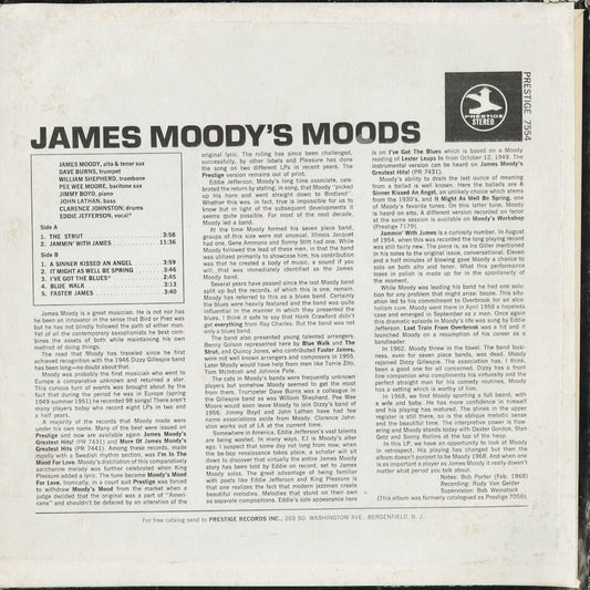 James Moody - James Moody's Moods (PRT-7554) 1972 US Prestige|中古LP