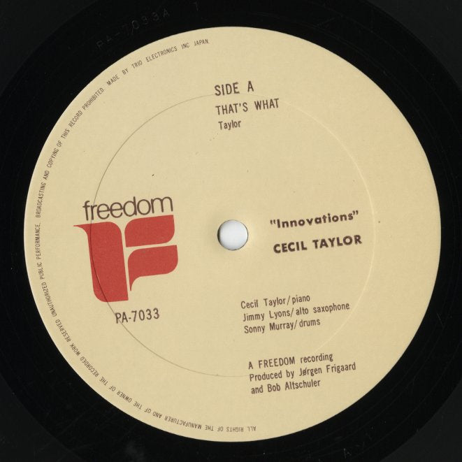 Cecil Taylor / セシル・テイラー / Innovations (PA-7033)