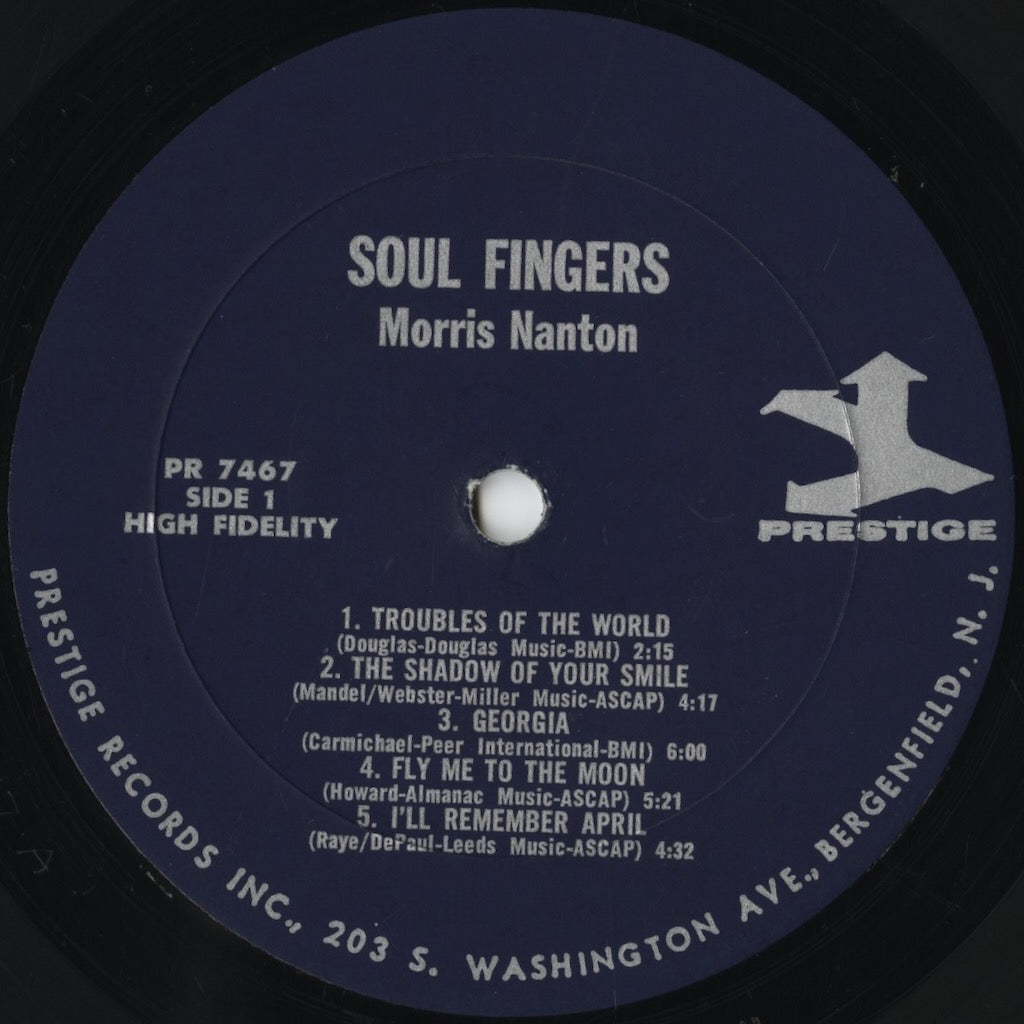 Morris Nanton – Soul Fingers (PR 7467) LP 1967 US Prestige|中古LP