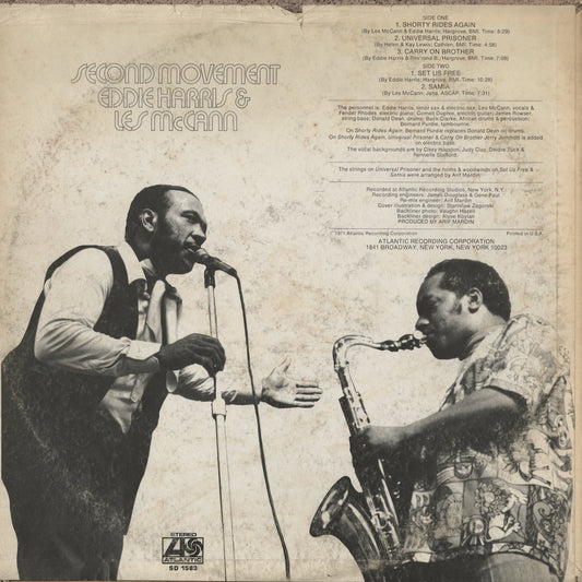 Eddie Harris & Les McCann / エディ・ハリス&レス・マッキャン / Second Movement (SD 1583)