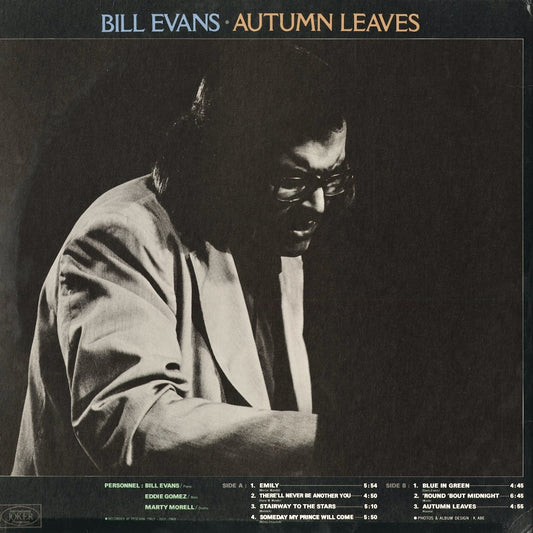Bill Evans - Autumn Leaves (UPS-2053-KR) 1977 JPN Joker|中古LP