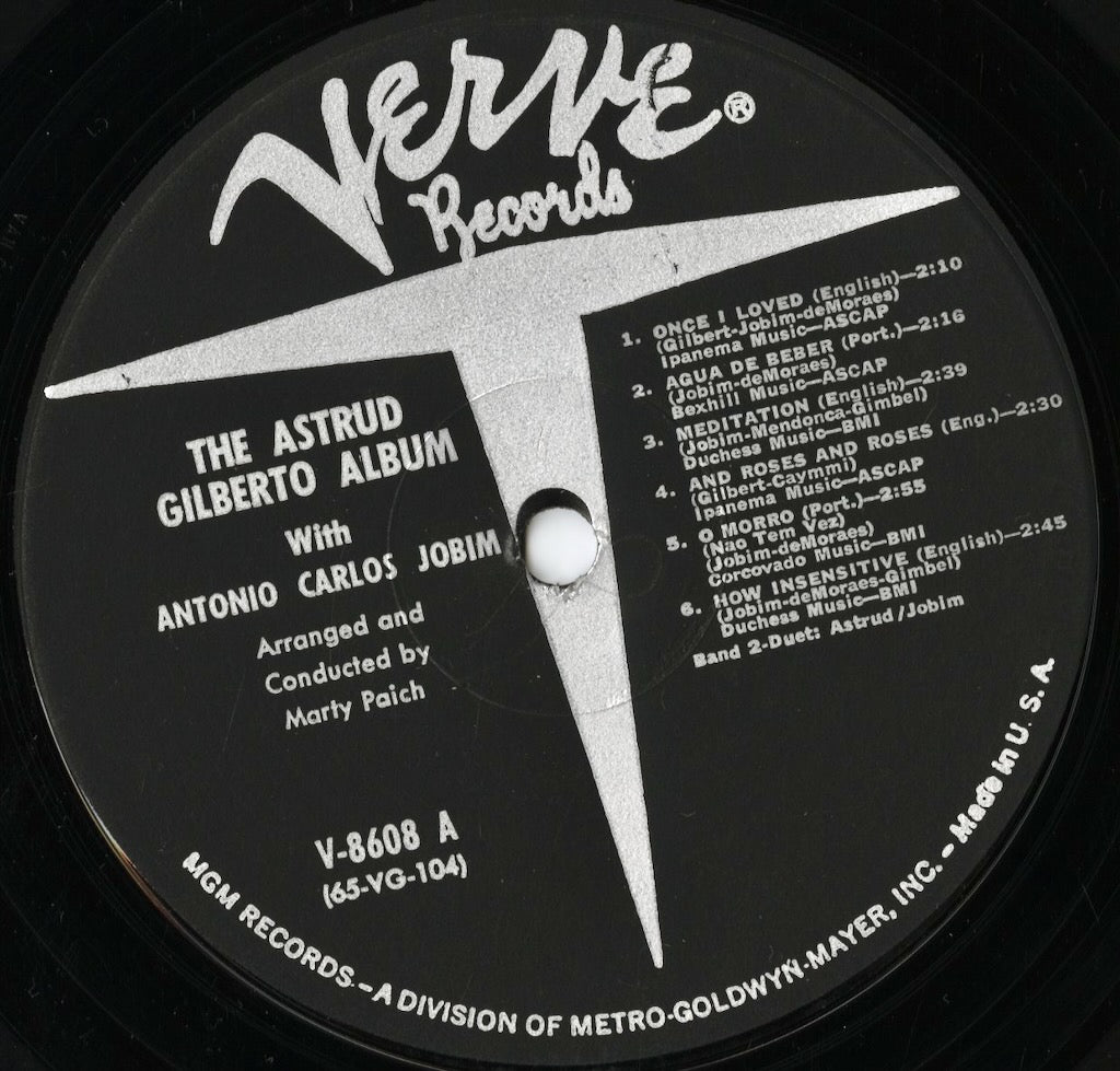 Astrud Gilberto - The Astrud Gilberto Album (V-8608) LP 1965 US Verve|中古LP