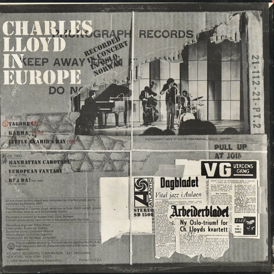 Charles Lloyd - Charles Lloyd In Europe (SD 1500) 1968 US Atlantic|中古LP