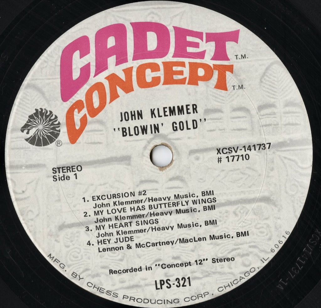 John Klemmer - Blowin' Gold (LPS 321) 1969 US Cadet Concept|中古LP