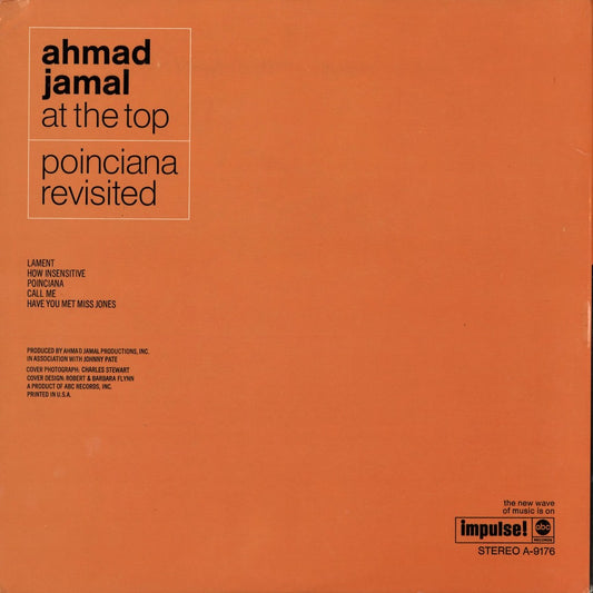 Ahmad Jamal - At The Top : Poinciana Revisited (AS-9176) 1969 US Impulse|中古LP