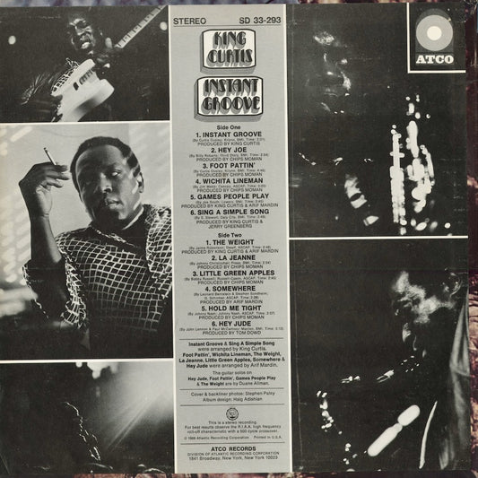 King Curtis - Instant Groove (SD 33-293) 1969 US ATCO|中古LP