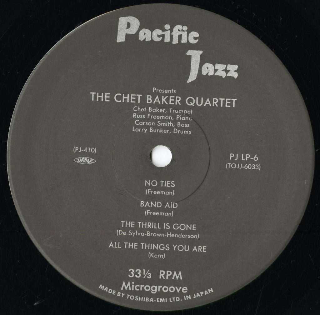 Chet Baker - Chet Baker Quartet Featuring Russ Freeman (TOJJ-6033) 1997 JPN Pacific Jazz|中古LP