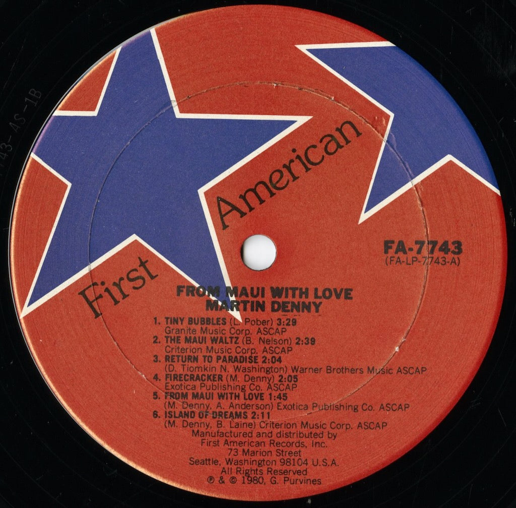Martin Denny / マーティン・デニー / From Maui With Love (FA-7743)