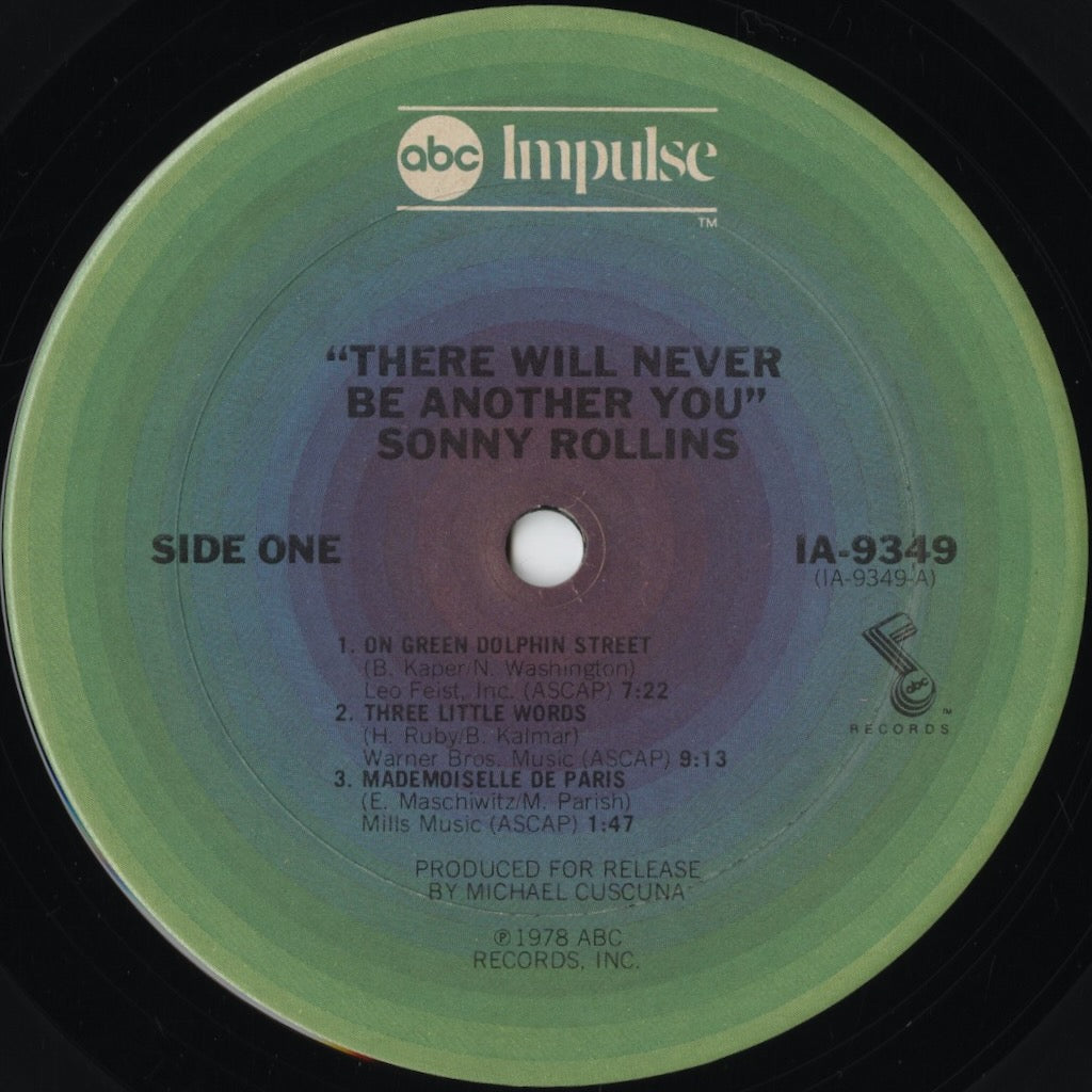 Sonny Rollins - There Will Never Be Another You (IA-9349) LP 1978 US Impulse!|中古LP